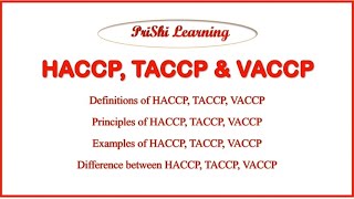 HACCP TACCP VACCP || Definition Examples U0026 Steps Of... | Doovi