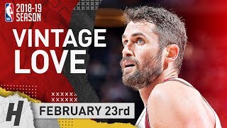 Kevin Love Full Highlights Cavaliers vs Grizzlies 2019.02.23 - 32 Pts, 12 Reb, VINTAGE!
