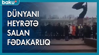 Dünyanı heyrətə salan fədakarlıq - BAKU TV