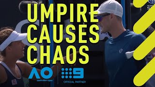 Umpire's decision sparks chaos at the Australian Open | Wide World of Sports
