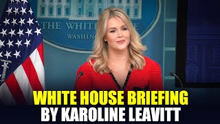 LIVE: White House briefing by Karoline Leavitt I USA I America I Canada I Mexico I Trump I Immigrant