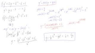 First order linear differential equation example #2