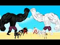 Team BLACK HULK, SPIDER-MAN Vs Team WHITE HULK, SUPER-MAN, IRON-MAN | SUPER HEROES MOVIE ANIMATION