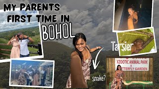 PLACES TO VISIT IN BOHOL and MY PARENTS FIRST TIME TRAVELING w/ Me🇵🇭