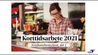 Short-Time Work Allowance 2021 - Application part 1