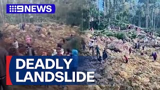 Hundreds feared dead after landslide hits Papua New Guinea village | 9 News Aust