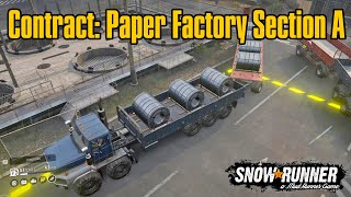 SnowRunner | Paper Factory Contract Section A | Wisconsin USA