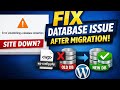 Fix “Error Establishing a Database Connection” After Migration (WordPress)