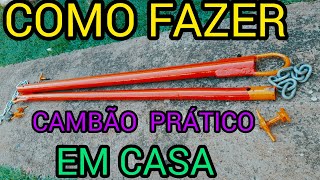 COMO FAZER CAMBÃO BEM PRÁTICO EM CASA