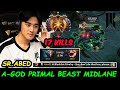 Rebellion Abed Primal Beast A-GOD MIDLANE - Destroy PUB New Favourite Hero Dota 2 pro Gameplay