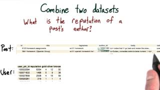 Combine Datasets - Intro to Hadoop and MapReduce