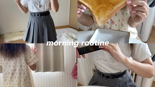 【routine】アパレルスタッフのモーニングルーティーン🥞🤍/遅番出勤の朝☀️♡これからのお仕事の話もちらっと🫶🏻📢