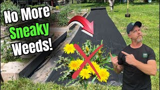 How to Install Weed Barrier Landscape Fabric the RIGHT Way | Stop Sneaky Weeds for Good!