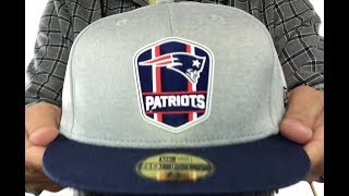 Patriots 'ROAD ONFIELD STADIUM' Grey-Navy Fitted Hat by New Era