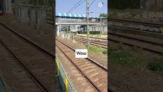 Virar Local 80km speed to Crossing Goregaon railway station #shorts