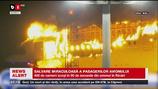 SALVARE MIRACULOASĂ A PASAGERILOR AVIONULUI_Știri B1TV_3 ian. 2024