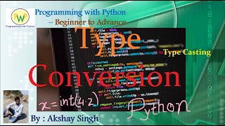 #11 #Python_Tutorial |#Python_Programming_Tutorial_for_Beginners |#Type Conversion in Python