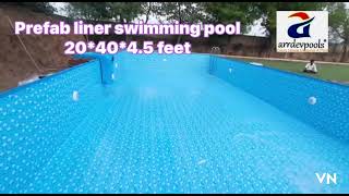 Prefab liner swimming pool  20*40*4.5 fe