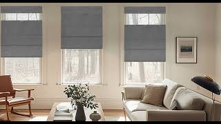 Elevate your space with Boolegon Cordless Blackout Roman Shades