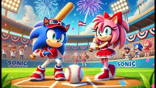 Batter Up! Sonic and Amy Take the Baseball Field by Storm😢💔|Love Story|Sonic The Hedgehog 3Animaion