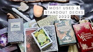 MY TAROT PRACTICE 2022 | MOST USED & FAVOURITE TAROT & ORACLE DECKS 2022 | WITCHCRAFT & DIVINATION