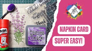 How to: Paper Napkin/Serviette Technique. No Iron required! Super Easy Tutorial! #4