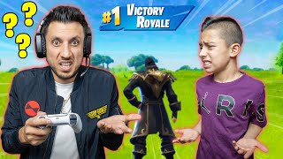 TEACHING My DAD FORTNITE! (FUNNY CHALLENGE) | Royalty Gaming