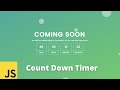 Count Down Timer Using HTML CSS And JavaScript