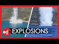 Giant Explosions of Historic WW2 Bombs Recovered by Greek Navy