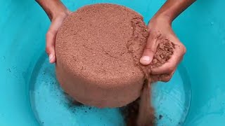 Round Bowls of Pure Reddirt crushing in water || Super satisfying and Relaxing #asmr