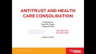 Antitrust and Healthcare Consolidation