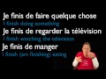 finir to finish — present tense french verbs conjugated by learn french with alexa