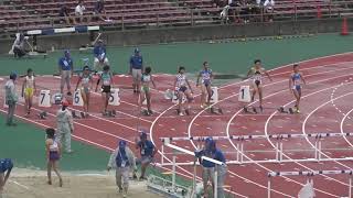 2019年IH 陸上競技 女子 100mハードル 準決勝1組