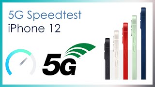 Speedtest iPhone 12 in 5G network