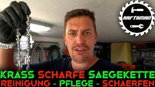 Chainsaw | sauber und brutal scharf | DIY | Routine | how to | tutorial