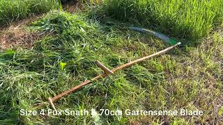 Reestablishing a Windrow bed, 2nd cut #scythe #notillgardening