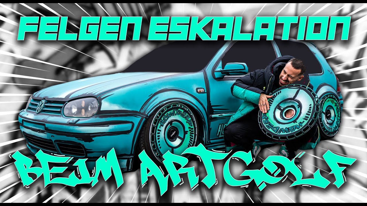 HOWDEEP // FELGEN ESKALATION BEIM ART-GOLF / VW GOLF 4 GTI - YouTube