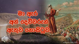 මා ඇර අන් දෙවිවරුන් ඇතුව නොසිටුව.