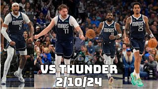 Dallas Mavericks Team Highlights vs the Thunder (02.10.2024)