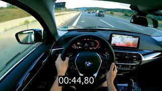 2023 BMW 530i 252PS ACCELERATION 0-233km/h | TOP SPEED 253km/h | 0-100km/h