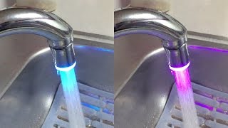 DealPeak 7 Colors LED Lights Tap (Faucet) for Kitchen and Bathroom