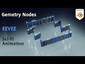 Tutorial - Create this SCI-FI loop Animation by GEOMETRY NODES | Blender 3d