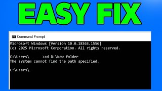 How To Fix System Cannot Find The Path Specified in Windows - NEW 2026 ✅