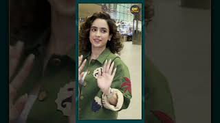 Sanya Malhotra अपनी फिल्म 'Mrs ' के प्रमोशन के लिए निकलीं, Airport पर हुईं स्पॉट