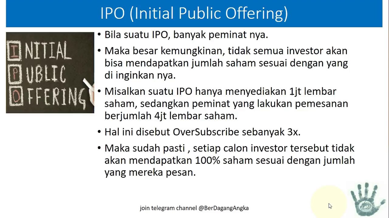 Belajar Saham Ipo Initial Public Offering Youtube