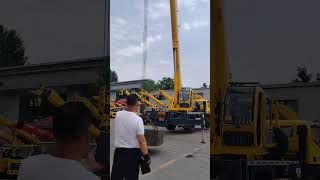 10 ton Foton truck crane, measured by the customer himself, 6-section boom lifting weight 5 tons