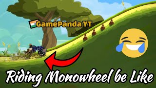 MONOWHEEL Races be Like 😂😂😂😂😂 - Hill Climb Racing 2