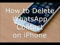 How to Delete WhatsApp Contact on iPhone and iPad