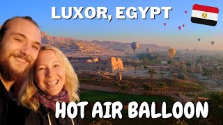 Hot Air Balloon Ride in Luxor Egypt🌴🌄|| Sunrise, temples and Valley of the Kings