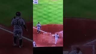 Yankees SS Andrew Velazquez with an amazing throw to gun Freddy freeman out at home #goyankees
